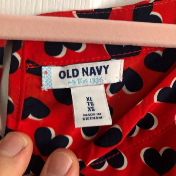 Old Navy heart print short sleeve dress in size XL - Picture 6 of 9